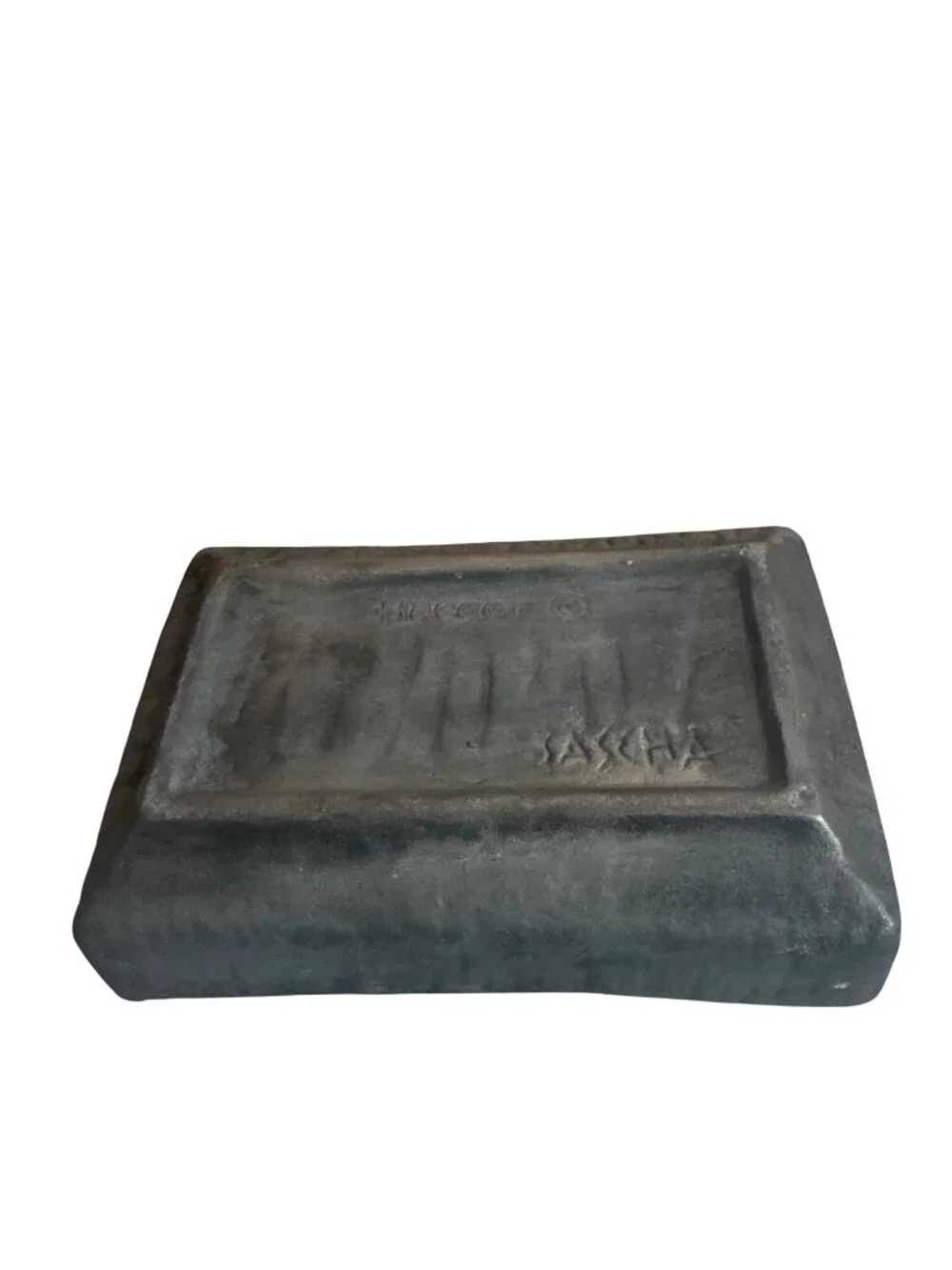 Haeger Pottery Vintage MCM Sascha Trinket Jewelry Box 8x5x2 Home Decor Gray
